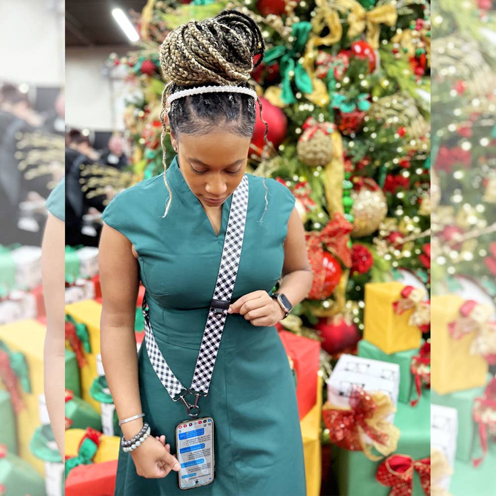 Clip & Go Strap – Christmas Collection: Candy Cane Stripe