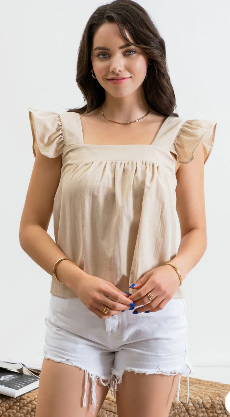 Flutter Sleeve Top