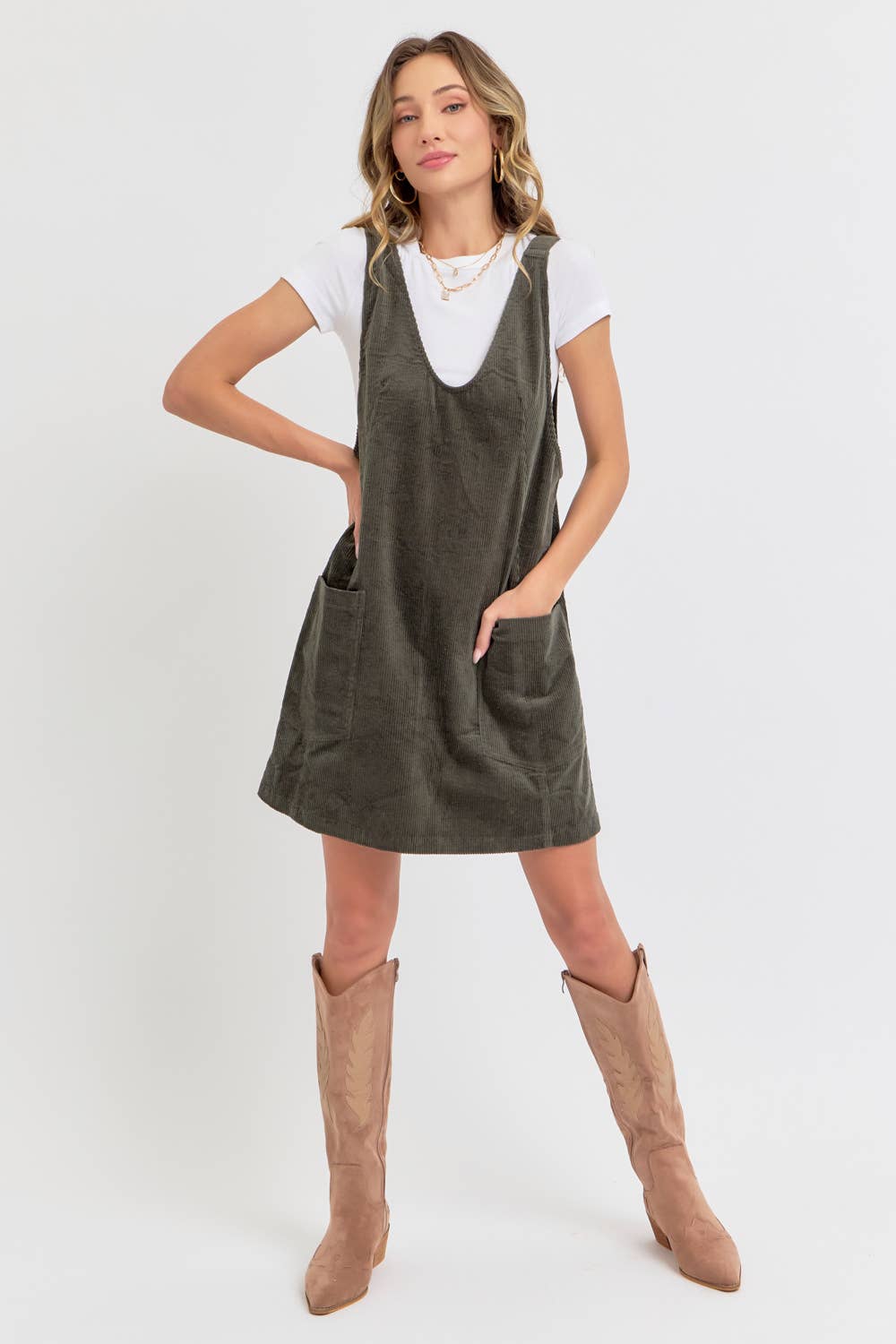 Corduroy Mini Dress