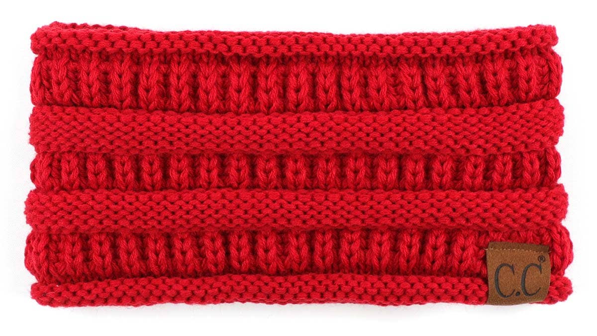 C.C Lined Pony Fashion Headband Dark Denim