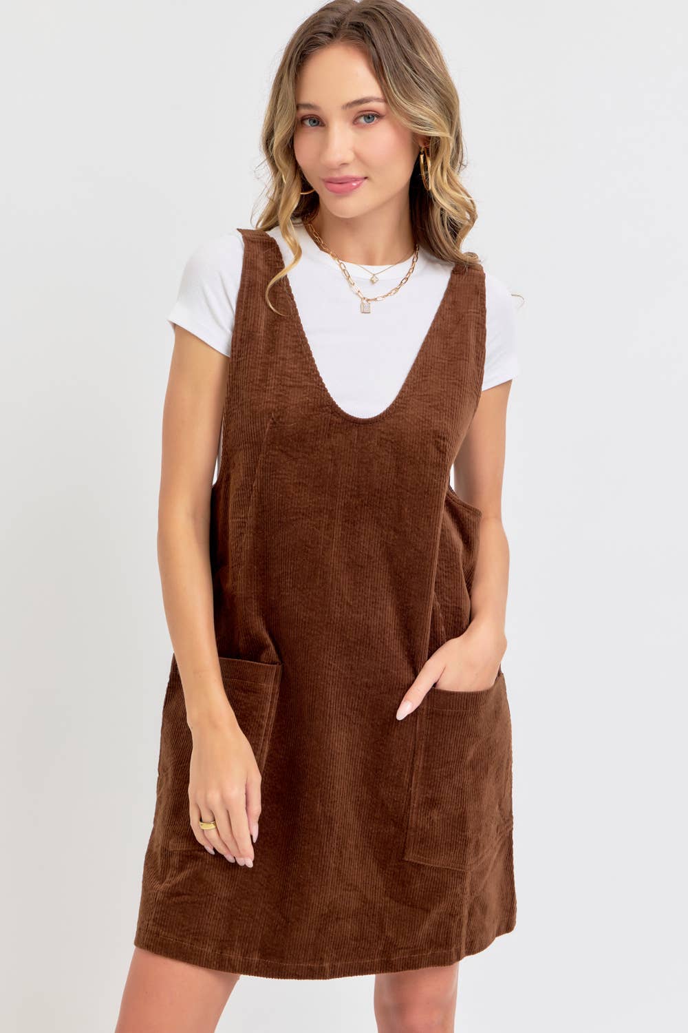 Corduroy Mini Dress