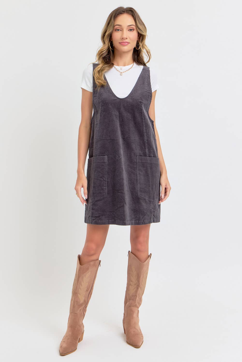 Corduroy Mini Dress