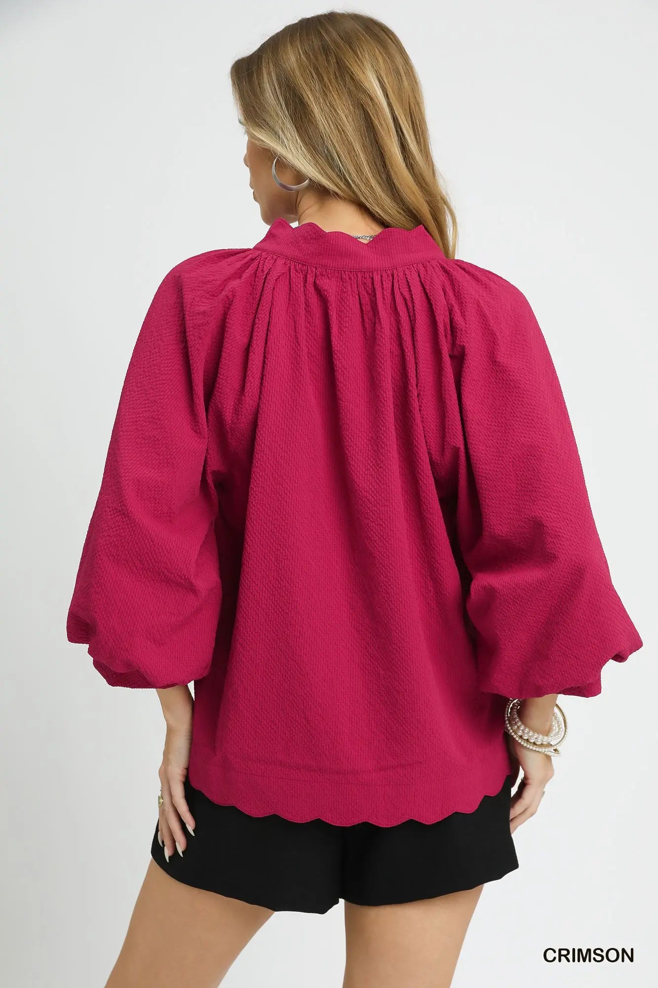 Christmas Crimson Blouse