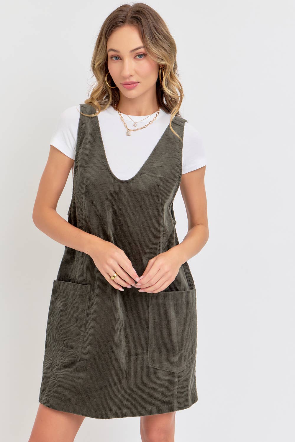 Corduroy Mini Dress