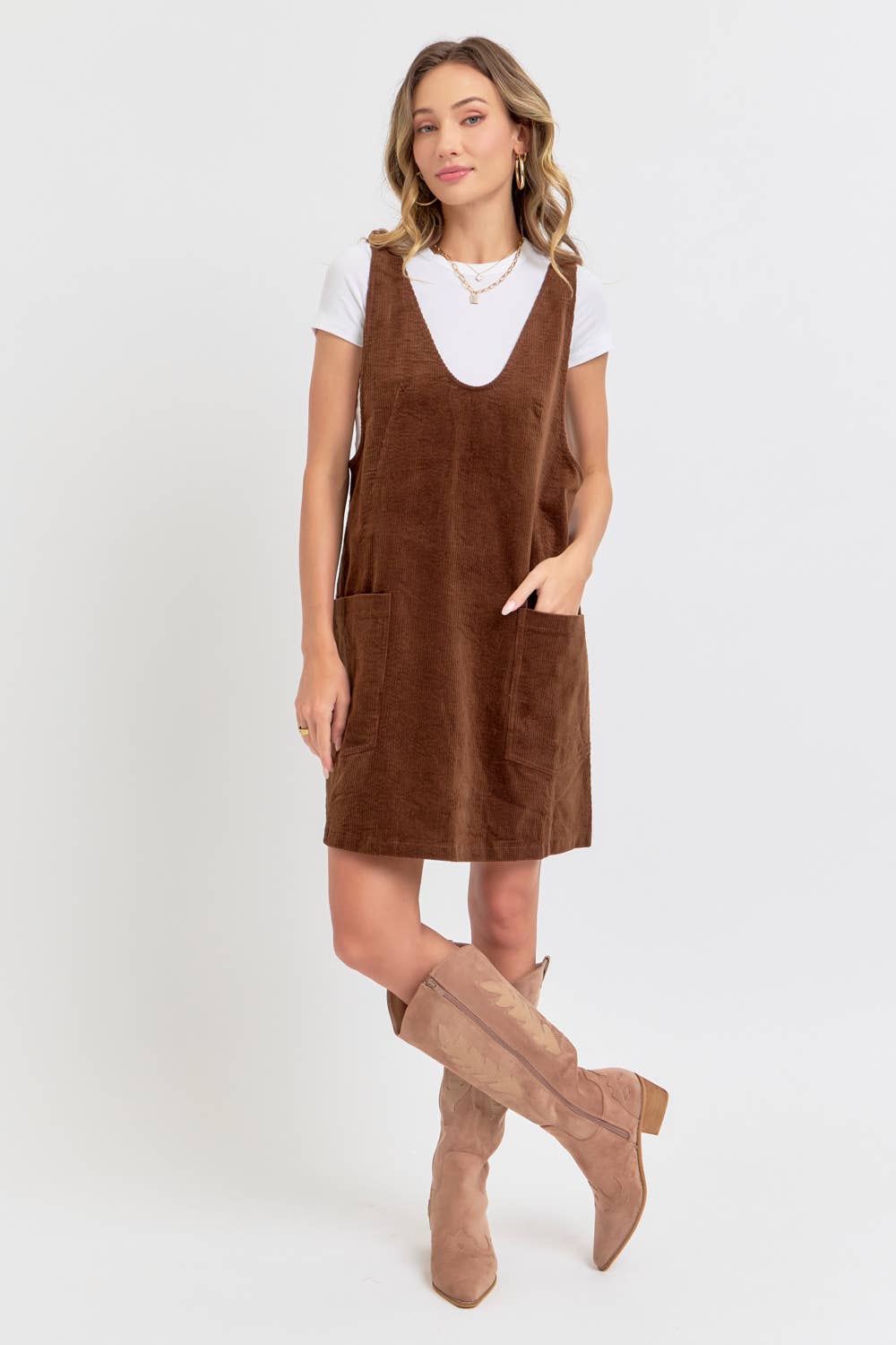 Corduroy Mini Dress