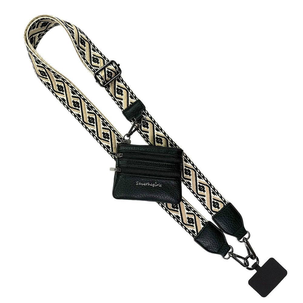 Clip & Go Strap w/Zippered Pouch XOXO: Orange