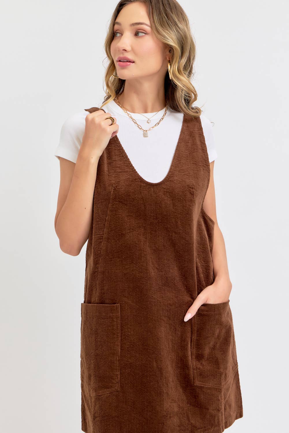 Corduroy Mini Dress