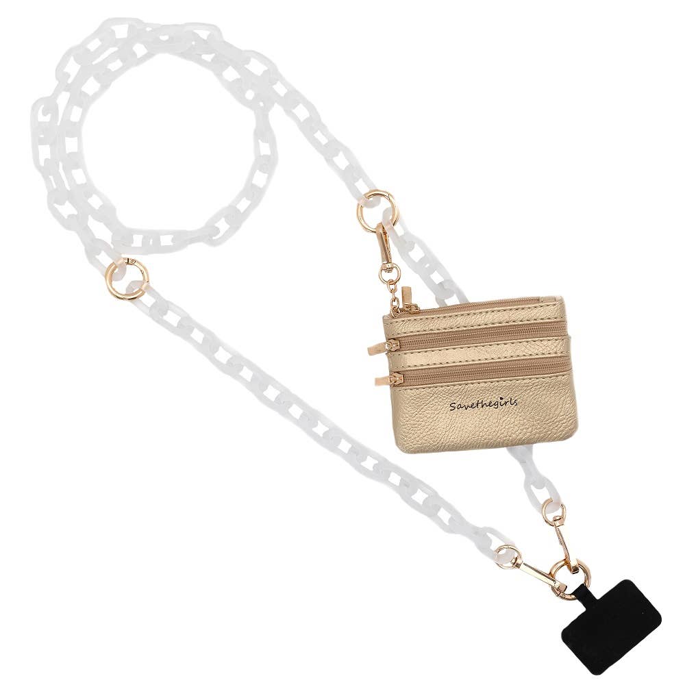 Clip & Go Ice Chain with Pouch: Black Chain with Black Pouch