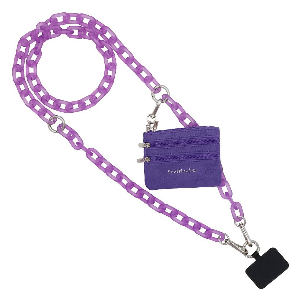 Clip & Go Ice Chain with Pouch: Black Chain with Black Pouch