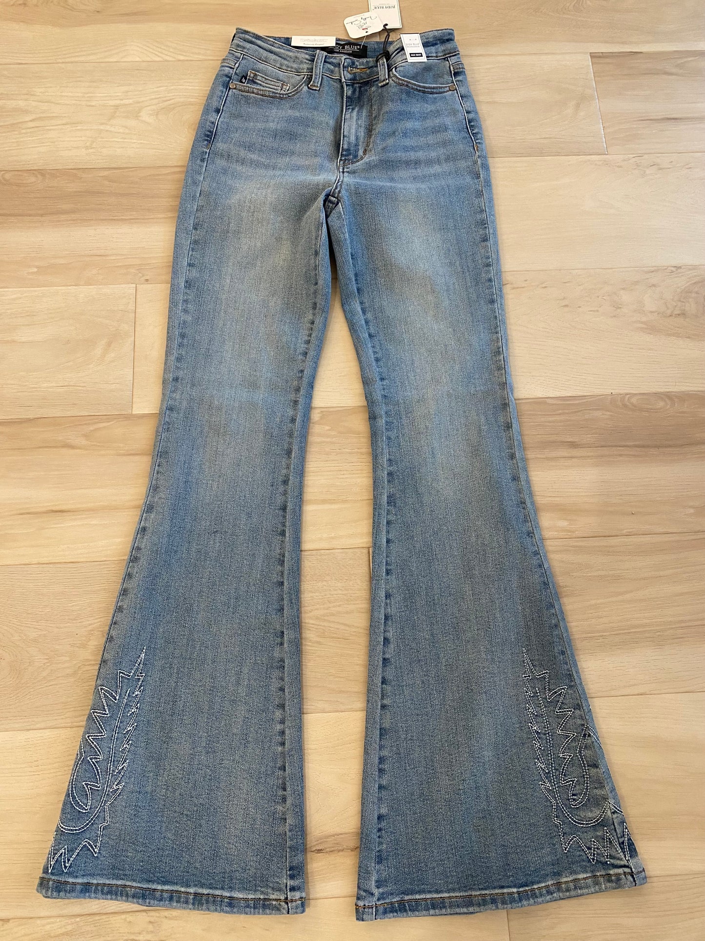 Judy Blue Western Embroidery Detail Flare