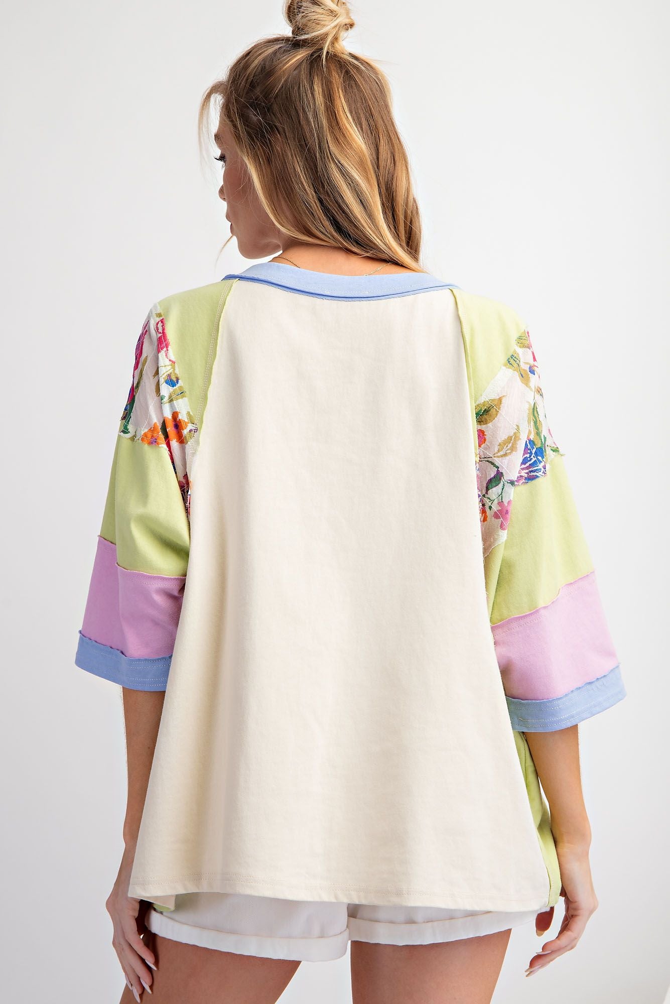 Color Block Knit Top