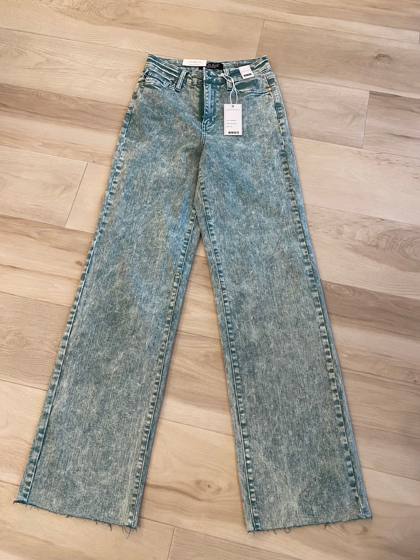 Judy Blue Garment Dyed Raw Hem Dad Jean