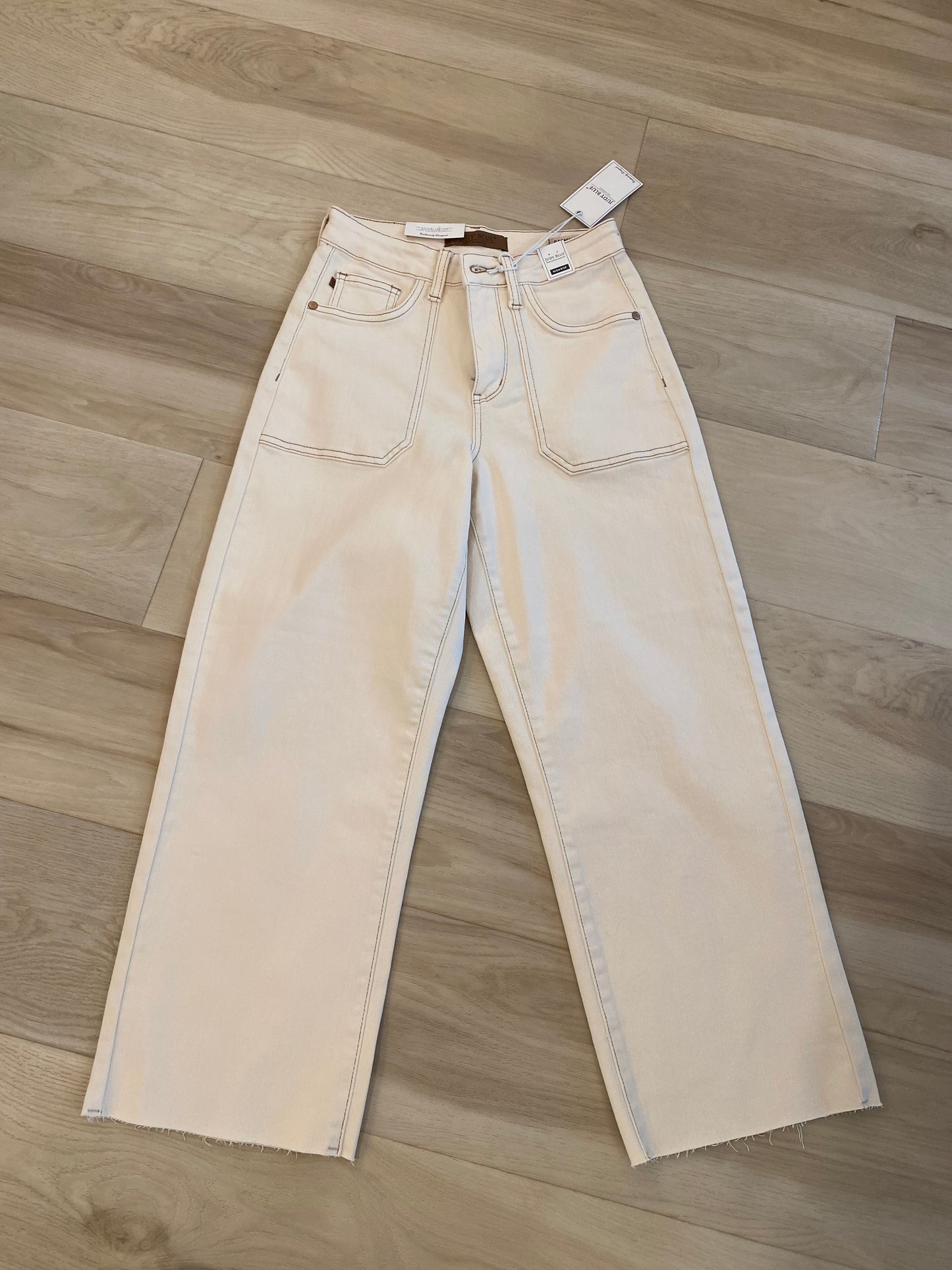 Judy Blue Garment Dyed Crop Wide