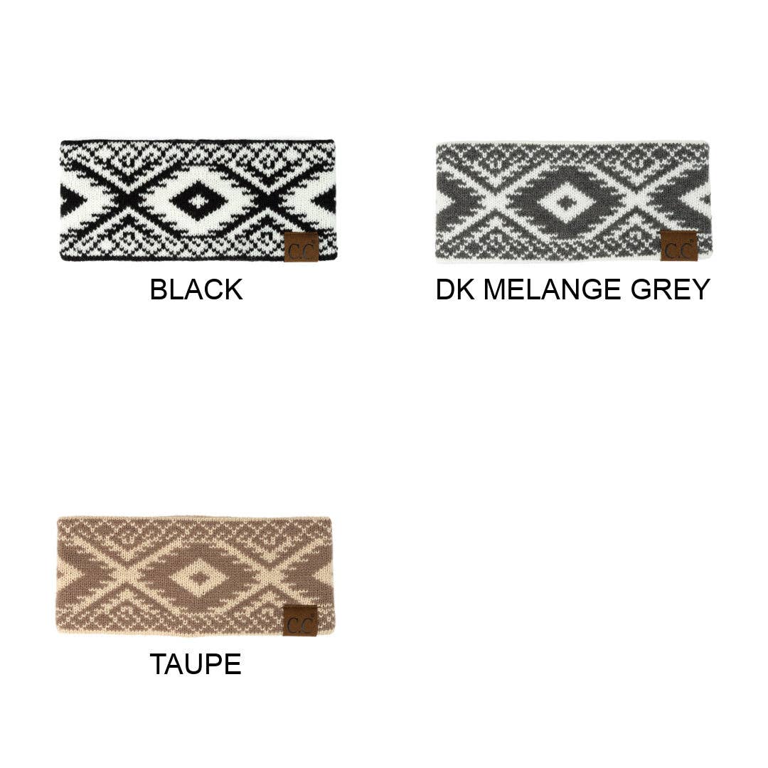 CC Aztec Headwrap Taupe