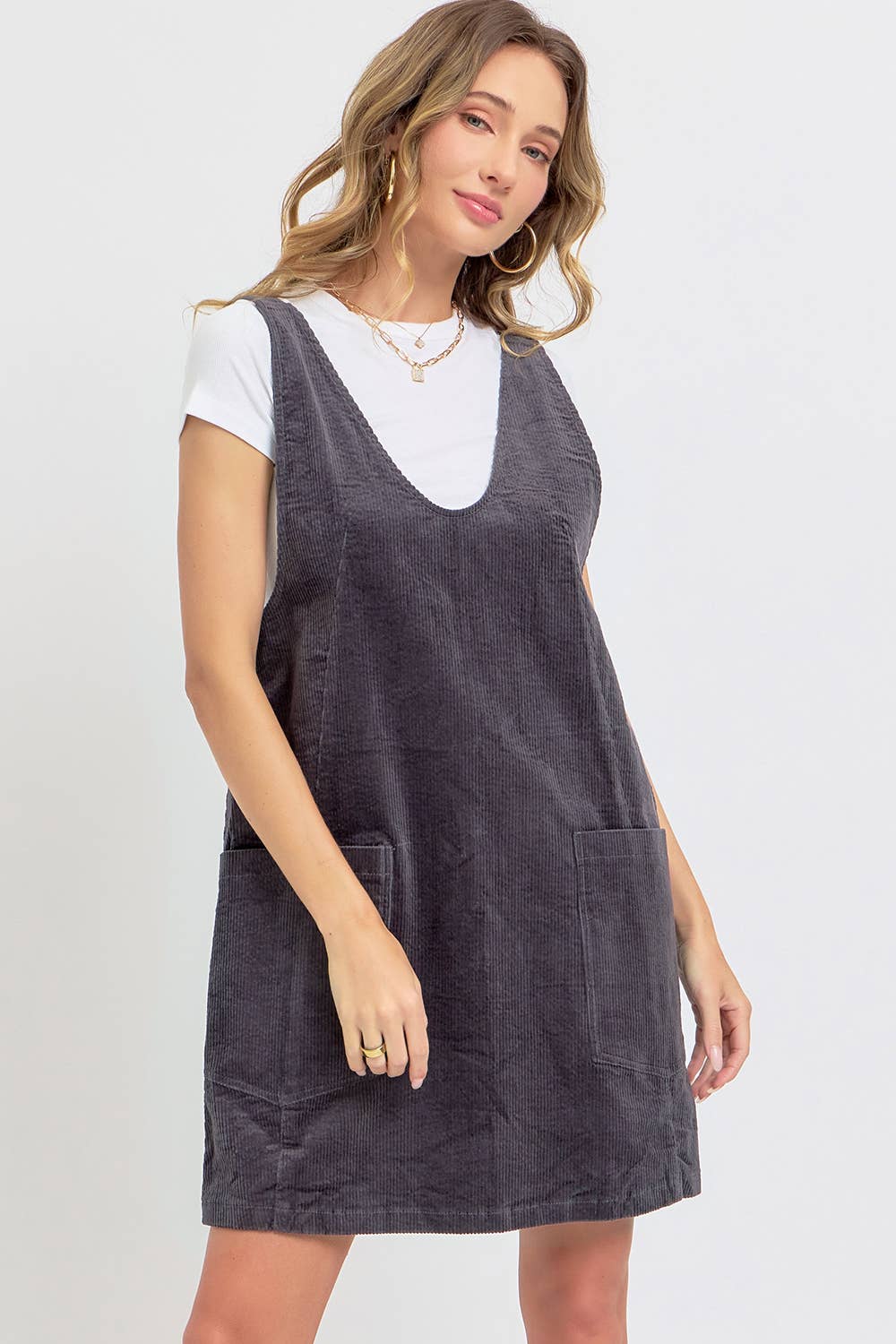 Corduroy Mini Dress