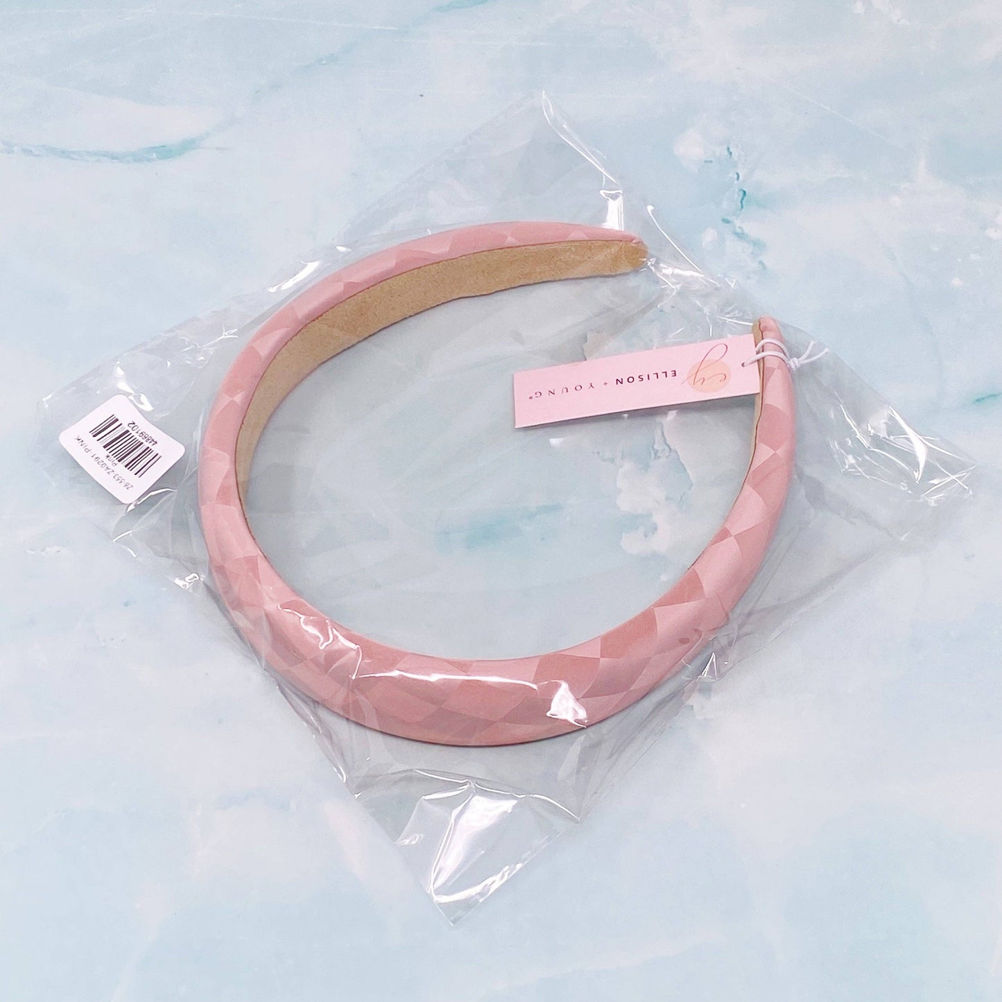 Checked In Mute Headband: Pink