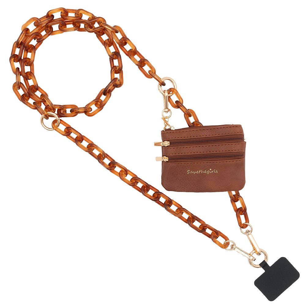 Clip & Go Ice Chain with Pouch: Black Chain with Black Pouch