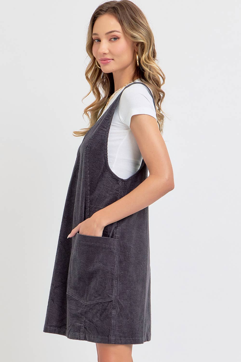 Corduroy Mini Dress