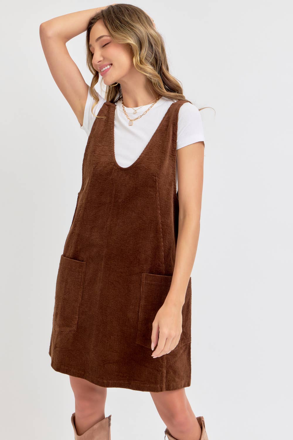 Corduroy Mini Dress