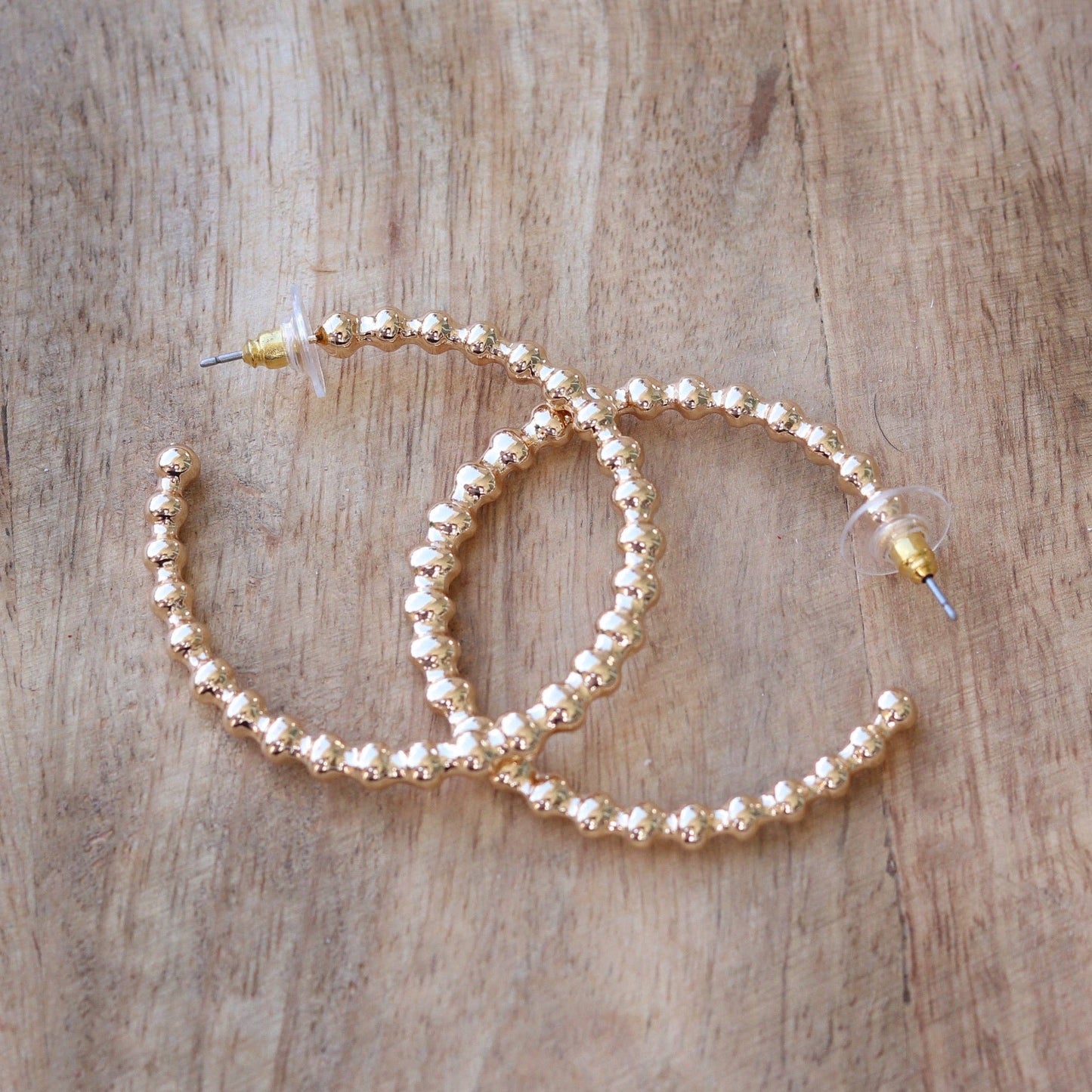 Gold Ball Hoops