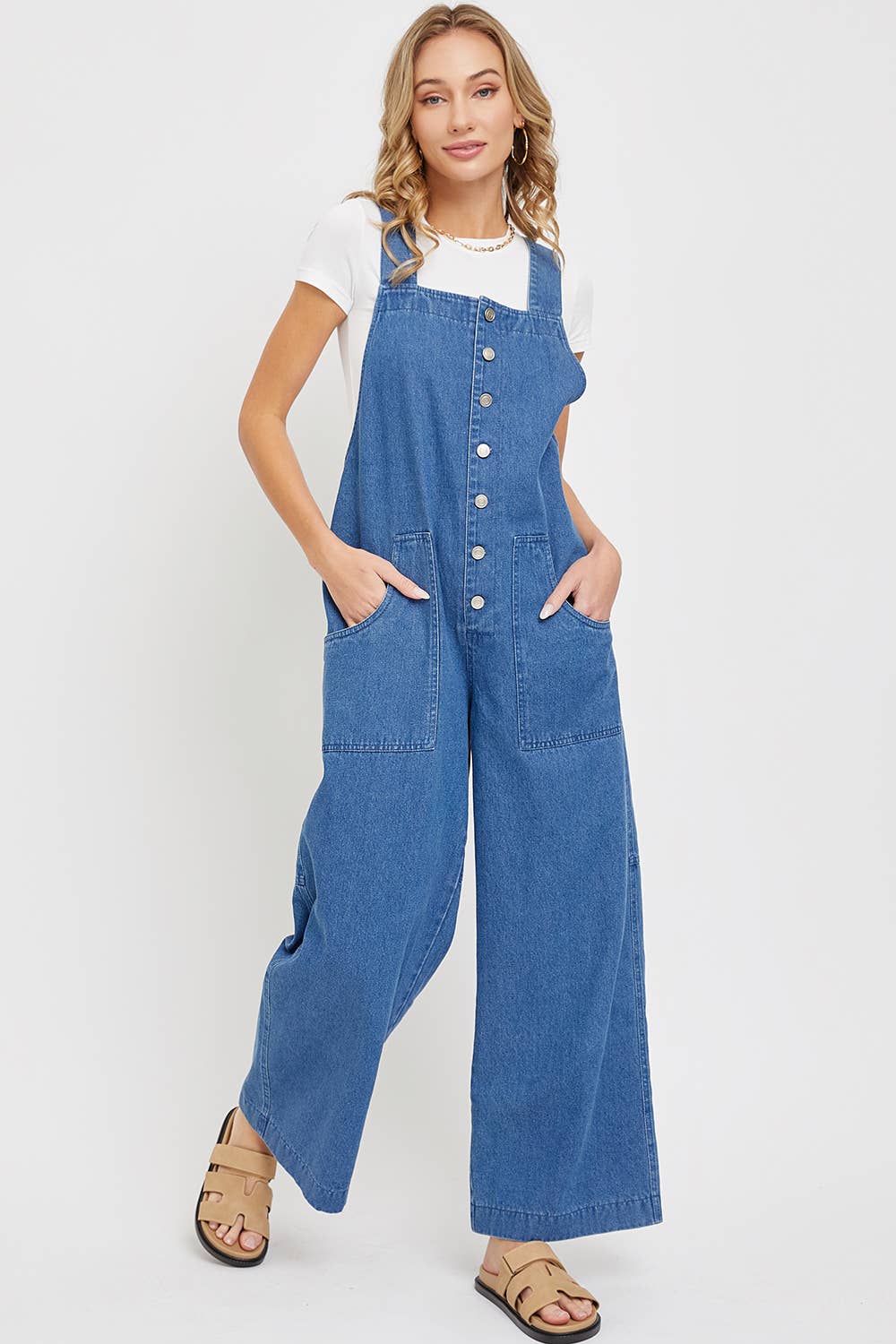 Denim Overall Jumpsuit