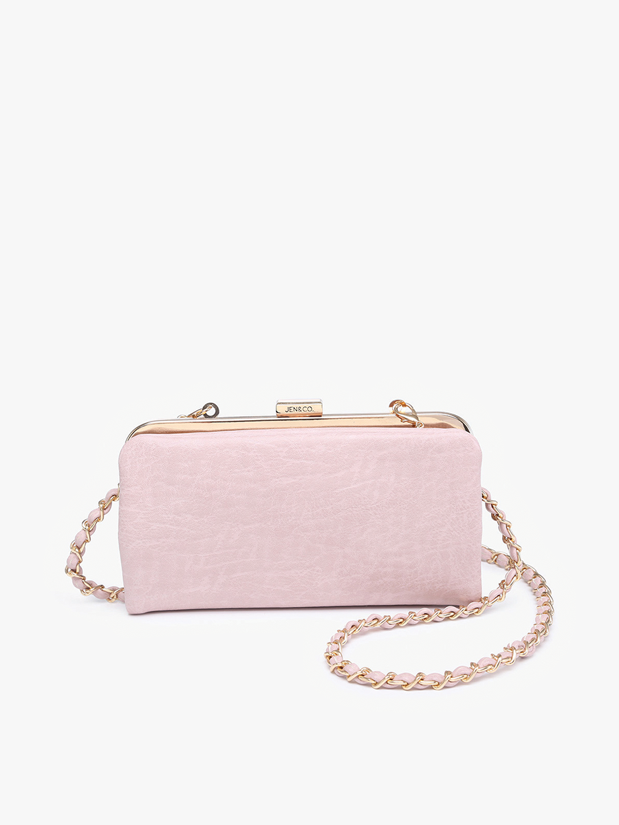 Sue Wallet Pouch Crossbody: Beige-FSB