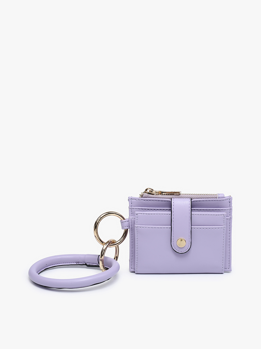 Sammie Mini Snap Wallet w/ Ring: Amethyst-FSB