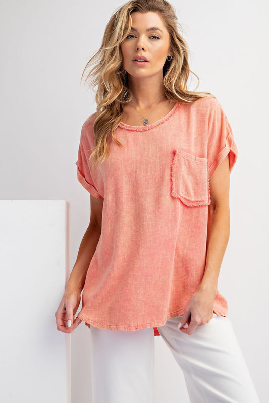 Linen Washed Top