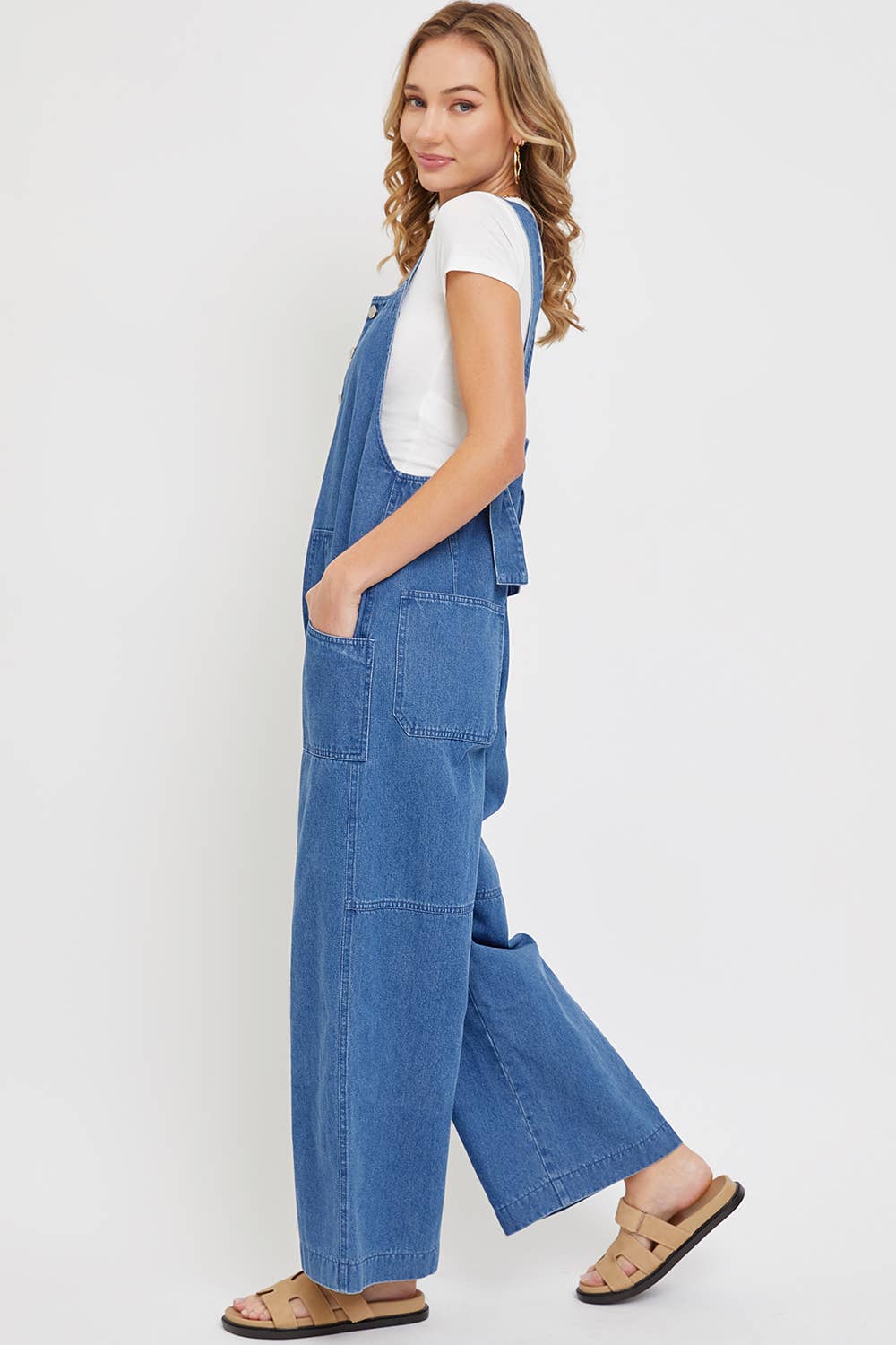 Denim Overall Jumpsuit