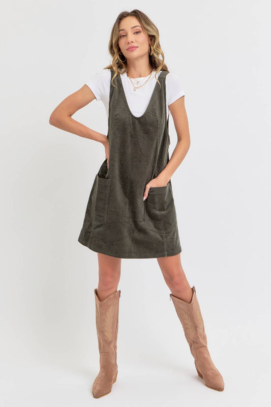 Corduroy Mini Dress