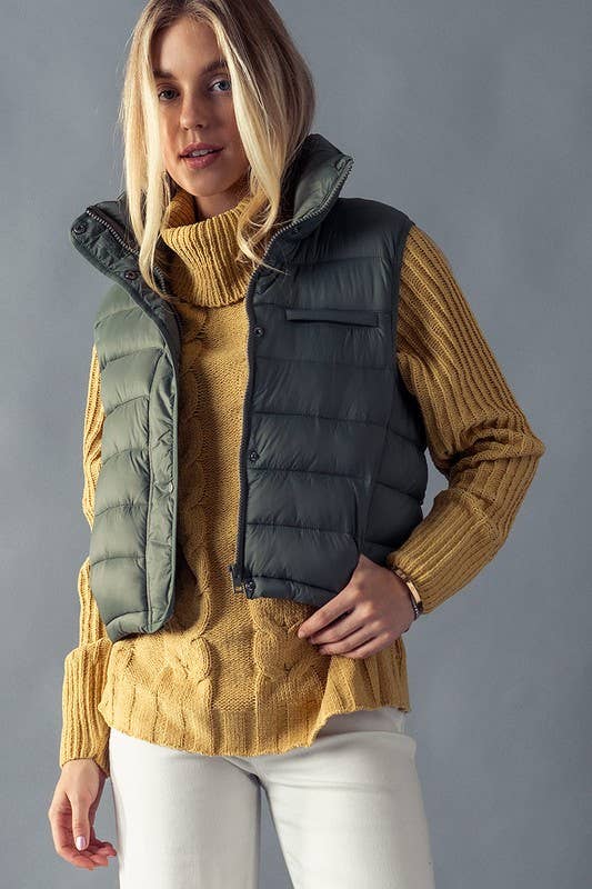 Quilted Puffer Vest