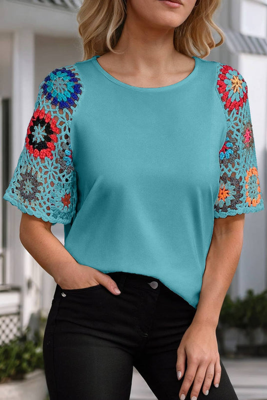 Floral Crochet Top