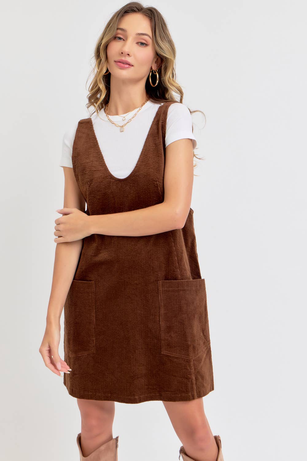 Corduroy Mini Dress