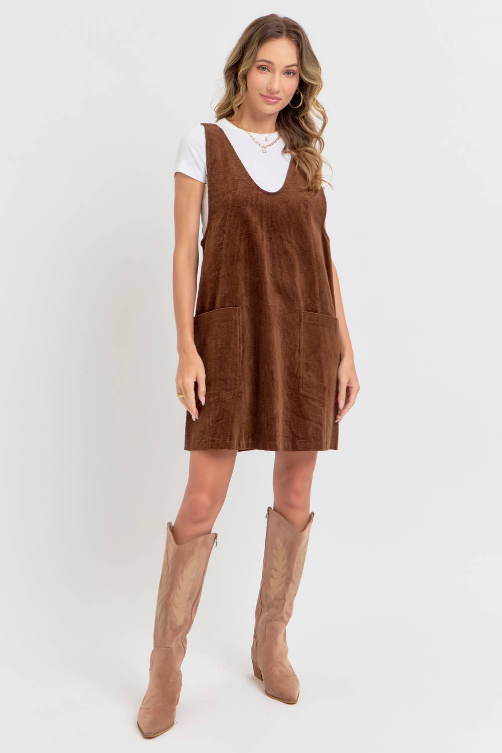 Corduroy Mini Dress