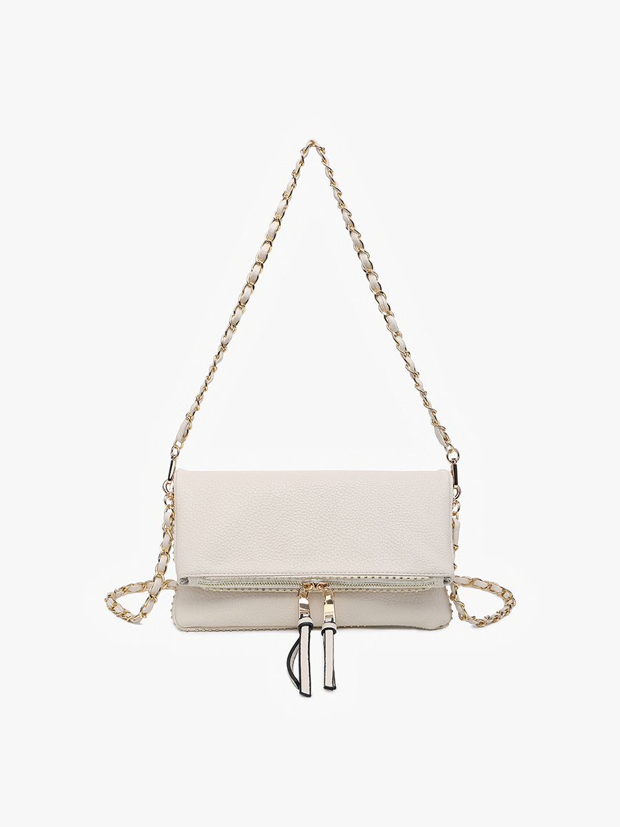 Julie Studded Crossbody w/Strap: Bubblegum-FSB