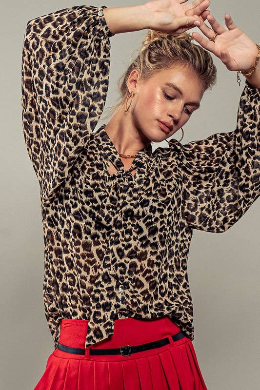 Leopard Print Blouse