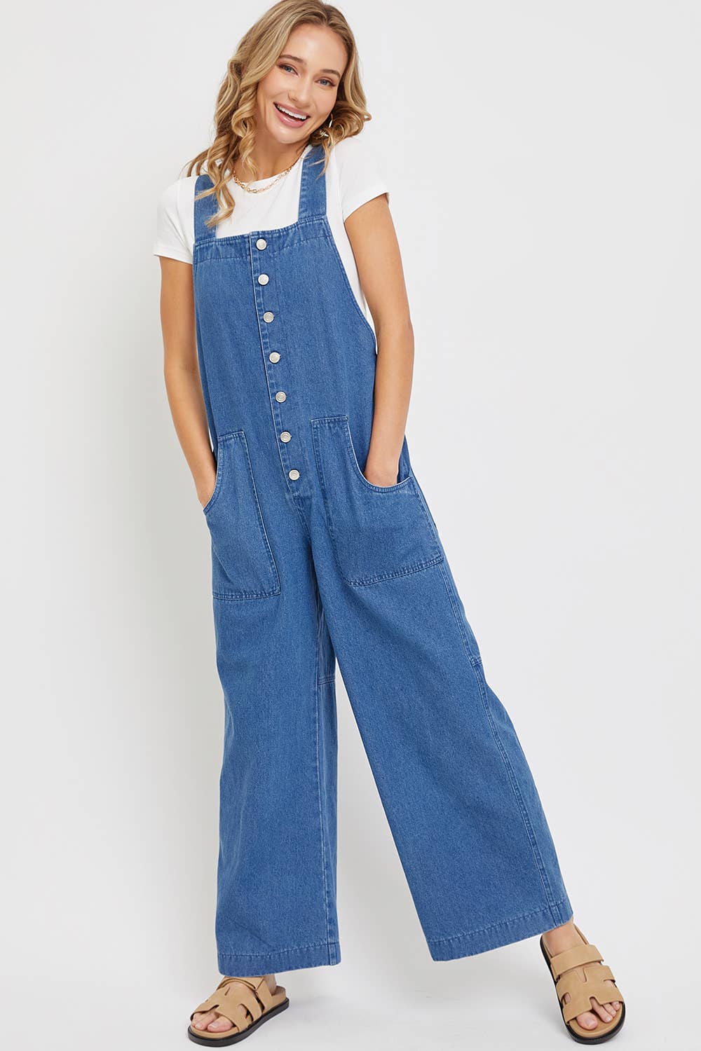 Denim Overall Jumpsuit