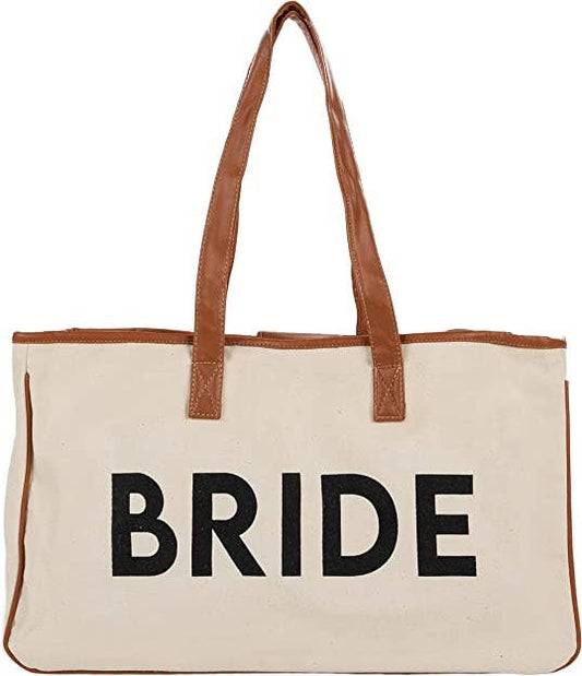 Large Cotton Tote Bag - Bride