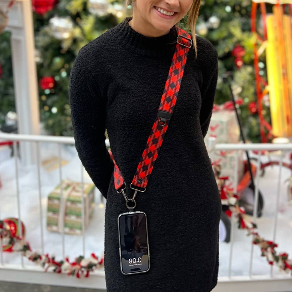 Clip & Go Strap – Christmas Collection: Christmas Plaid
