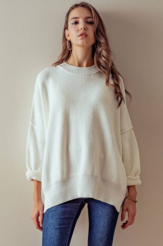 Oversized Crew Neck Sweater