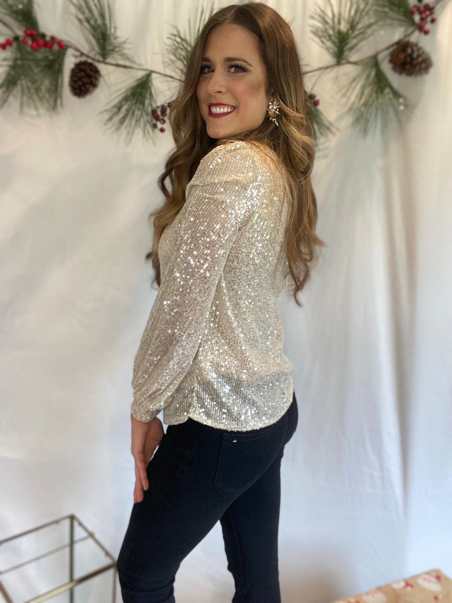 Champagne Sparkle Blouse