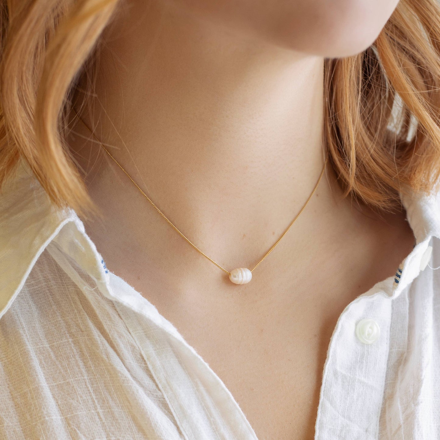 Intentions Symbol Necklace-Pearl, Inspirational Jewelry Gift