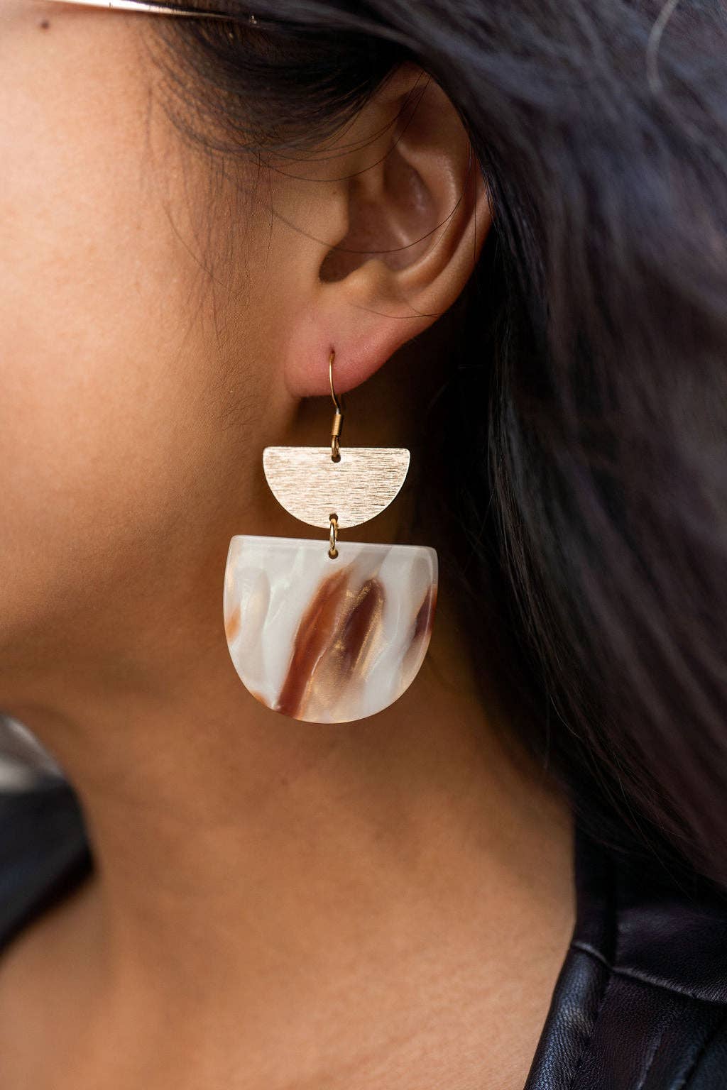 Harper Earrings - Mocha Shimmer