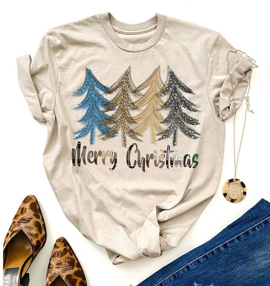 Merry Christmas Trees Tee