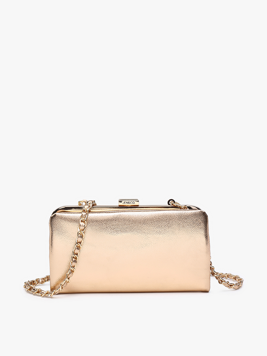 Sue Wallet Pouch Crossbody: Beige-FSB