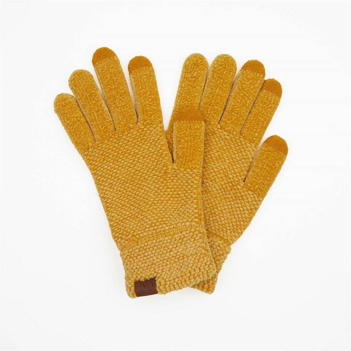 CC Chenille Touchscreen Glove: Ivory