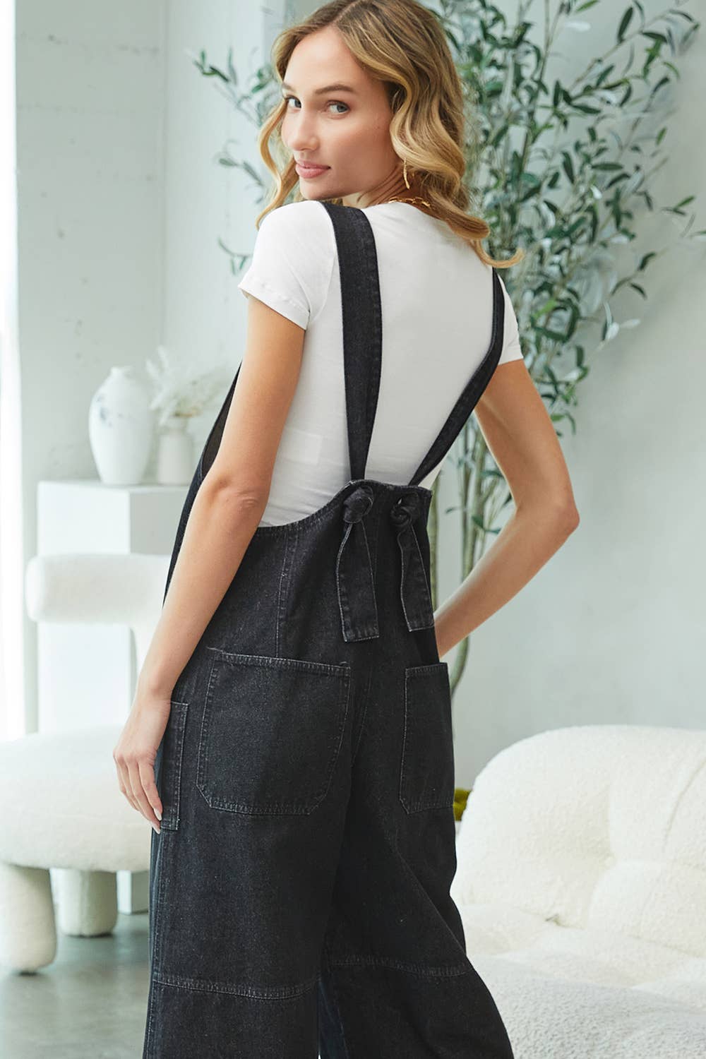 Denim Overall Jumpsuit