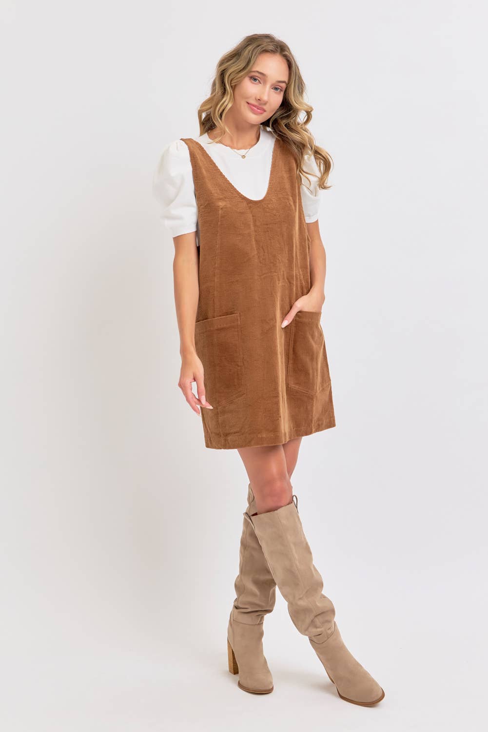 Corduroy Mini Dress
