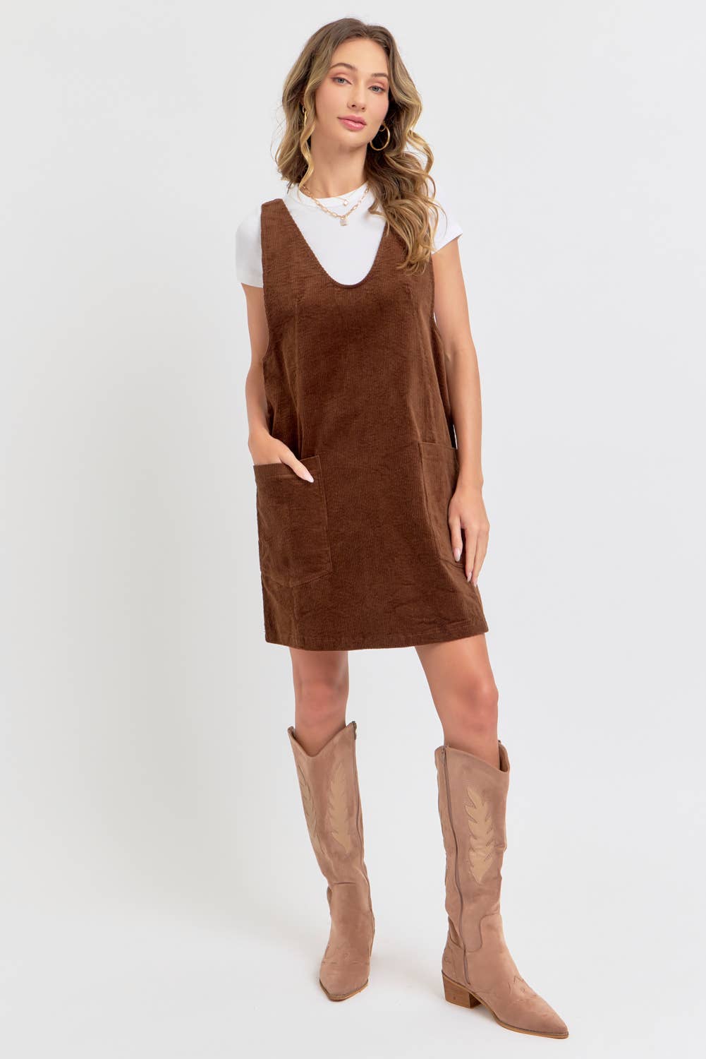 Corduroy Mini Dress
