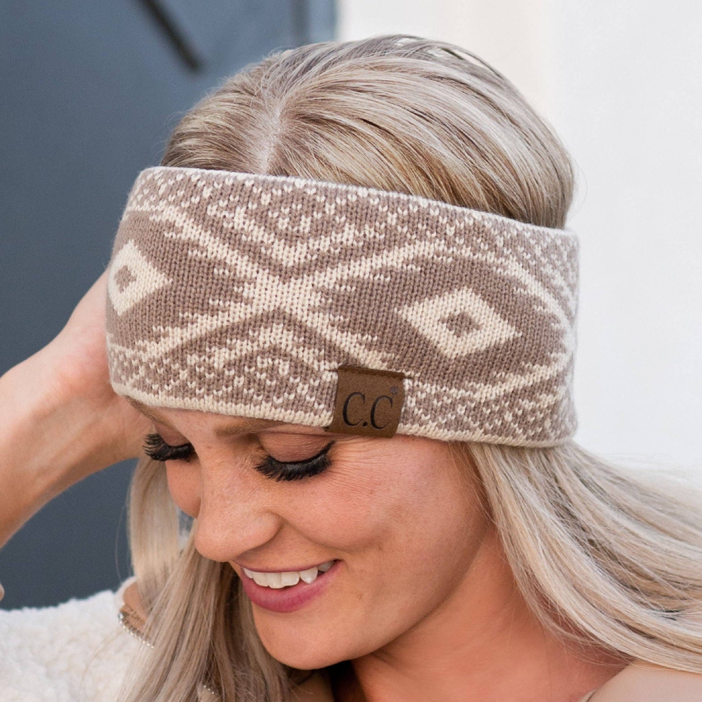 CC Aztec Headwrap Taupe